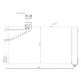 CONDENSATEUR MERCEDES C Klasse W203