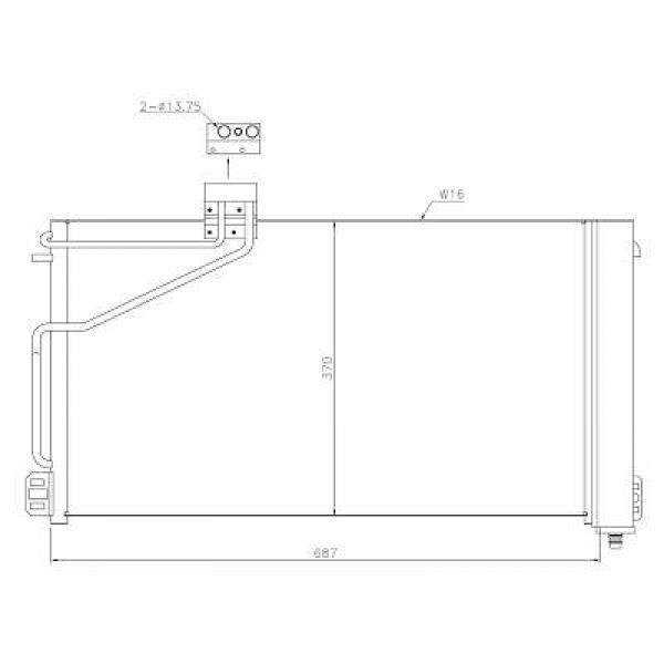 CONDENSATEUR MERCEDES C Klasse W203