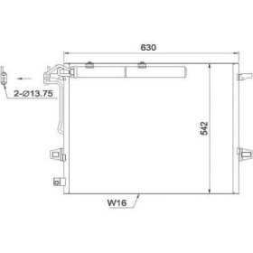 CONDENSATEUR MERCEDES M Klasse W 164/GL X 164