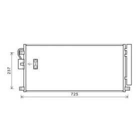 CONDENSATEUR OPEL MOKKA 1.7 CDTi