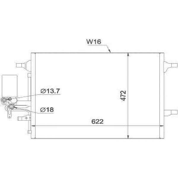 CONDENSATEUR VOLVO S60 II/ V60 / XC60