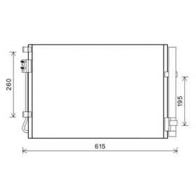 CONDENSATEUR KIA RIO 06/2011 1.25/1.4