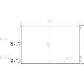 CONDENSATEUR MERCEDES A Klasse W176