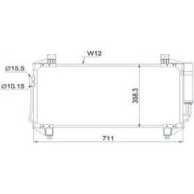 CONDENSATEUR MITSUBISHI Outlander 2.0*