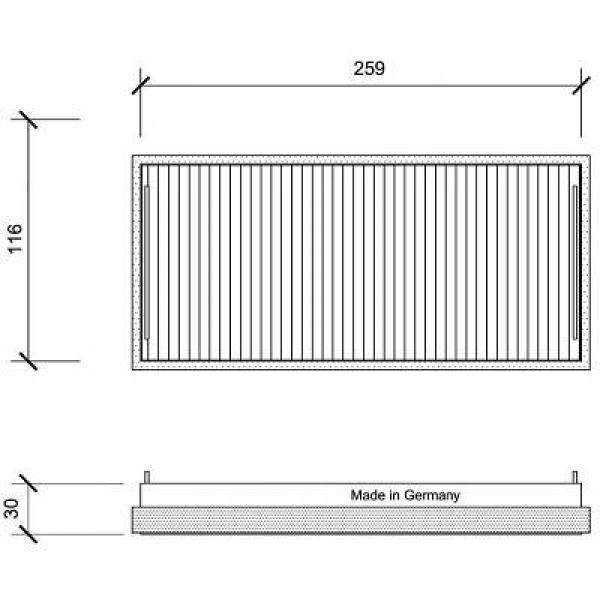 FILTRE INTERIEUR MERCEDES W210/W220/Unimog