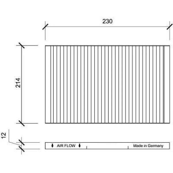 FILTRE INTERIEUR FIAT Palio/Siena