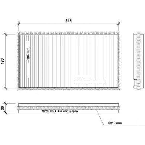 FILTRE INTÃ‰RIEUR BMW E60/E61/E63/E64