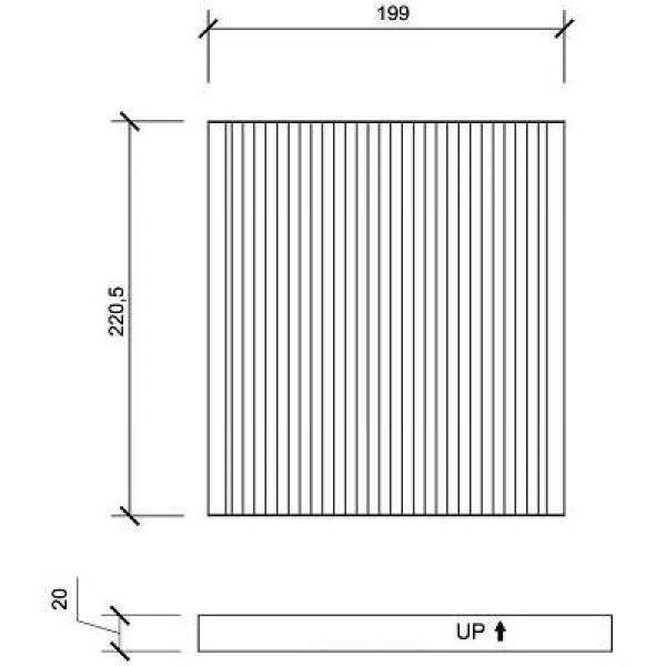 FILTRE INTÃ‰RIEUR TOYOTA Avensis/Corolla