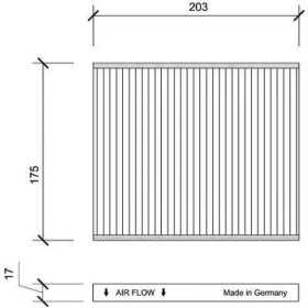 FILTRE INTERIEUR FIAT 500/Panda