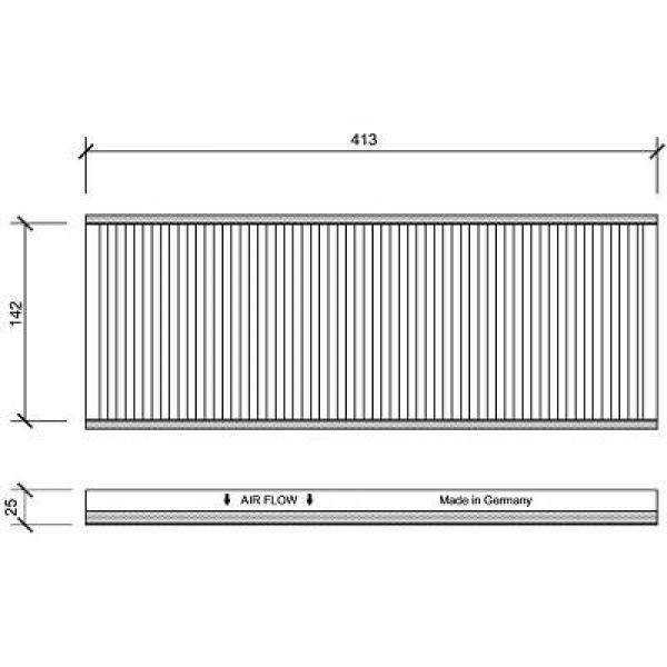FILTRE INTERIEUR OPEL Vectra B
