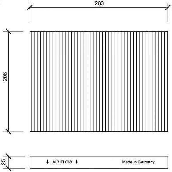 FILTRE INTÃ‰RIEUR AUDI A3/TT