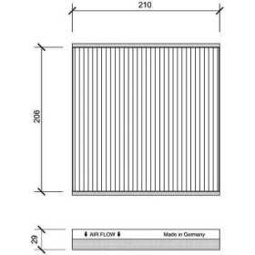 FILTRE INTERIEUR RENAULT Laguna/Vel Satis