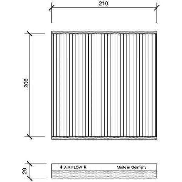 FILTRE INTERIEUR RENAULT Laguna/Vel Satis