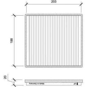 FILTRE INTÃ‰RIEUR CHEVROLET Spark  12.2009