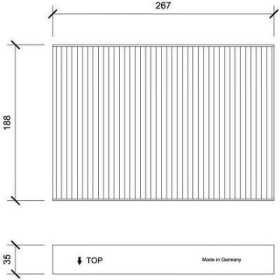 FILTRE INTÃ‰RIEUR PEUGEOT 508  11.2010