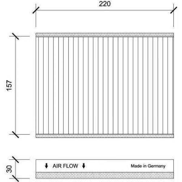 FILTRE INTERIEUR FIAT 500L / 500X