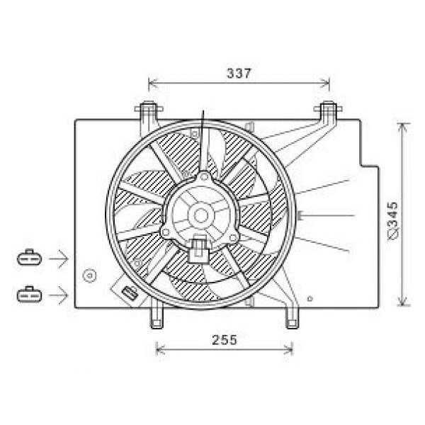 VENTILATEUR LÃœFTER  FORD