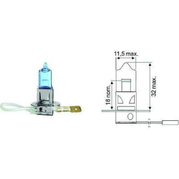 H3 12V 55W PK22s H3 GlÃ¼hlampe Xenon Look