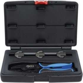 Jeu de pinces Ã  sertir avec 3 paires de mÃ¢choires pour connecteurs solaires MC3/MC4/Tyco