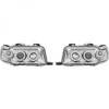 SET PROJECTEUR DESIGN AUDI 80. 91 94       KLARGLAS/CHROM