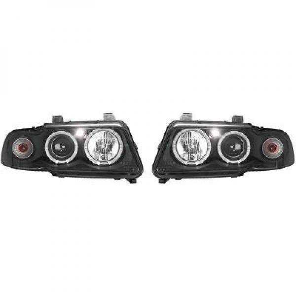 ENSEMBLE DE PHARES DESIGN A4. 94 99     KLARGLAS/SCHWARZ