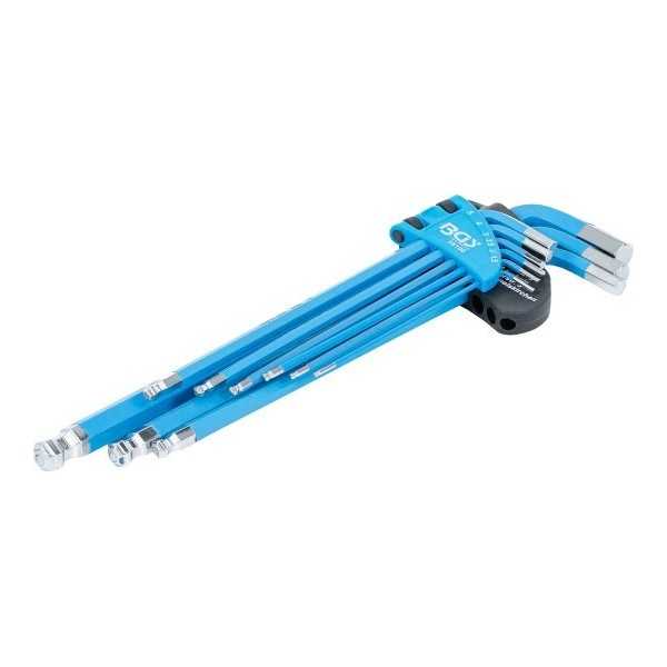 Jeu de clÃ©s allen extra longues six pans intÃ©rieurs/ six pans intÃ©rieurs Ã  tÃªte sphÃ©rique 1 5 10 mm 9 piÃ¨ces