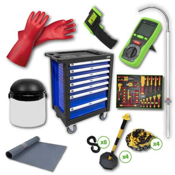 SERVANTE Ã€ OUTILS 7 TIROIRS BLEU SPÃ‰CIAL VDE