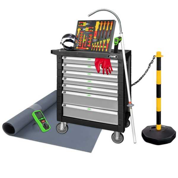 SERVANTE Ã€ OUTILS 7 TIROIRS GRIS SPÃ‰CIAL VDE