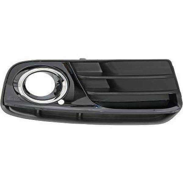 GRILLE DE PARE CHOCS RE. AUDI Q5. 12 16       SCHWARZ/CHROM.