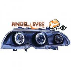 ENSEMBLE DE PHARES DESIGN E46. 98 01 H1+H1 +MOTOR fÃ¼r LWR