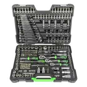 COFFRET Ã€ OUTILS 216 PIÃˆCES 6 PANS - CHROME