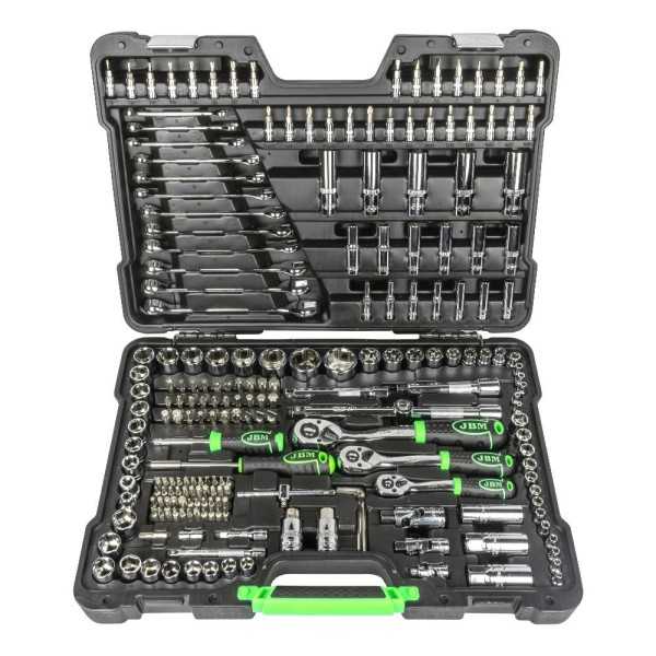COFFRET Ã€ OUTILS 216 PIÃˆCES 6 PANS - CHROME