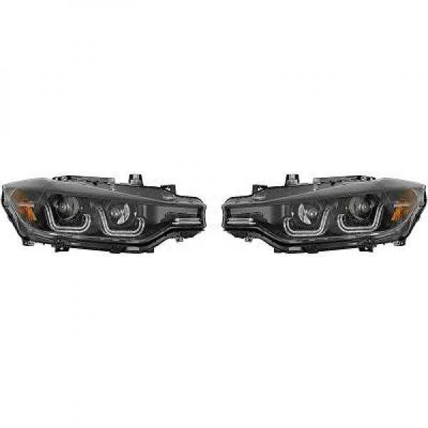 ENSEMBLE DE PHARES DESIGN F30. 11 15    KLARGLAS/SCHWARZ