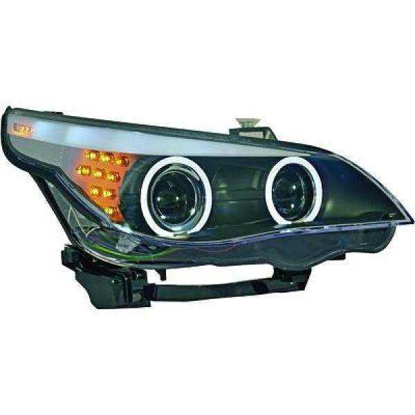 ENSEMBLE DE PHARES DESIGN E60. 03 07     KLARGLAS/SCHWARZ