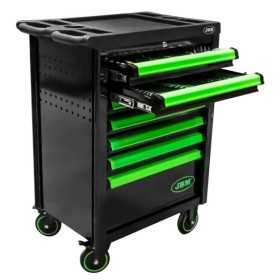 SERVANTE Ã€ 7 TIROIRS VERTE AVEC JEU DÂ’OUTILS POUR RÃ‰GLER LA SYNCHRONISATION