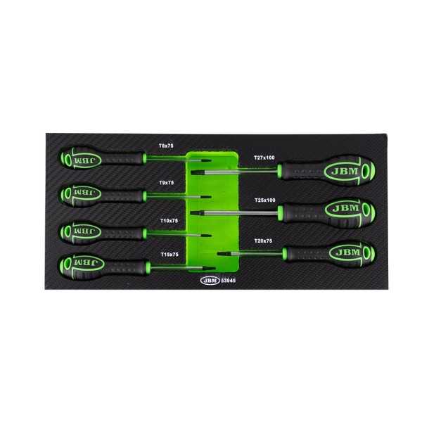 JEU DE 7 TOURNEVIS TORX AVEC EVA CARBONE MODULE