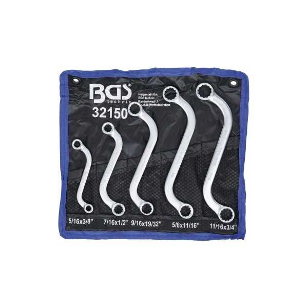 Jeu de clÃ©s polygonales doubles en S en pouces 3/8" 3/4 Â» 5 piÃ¨ces