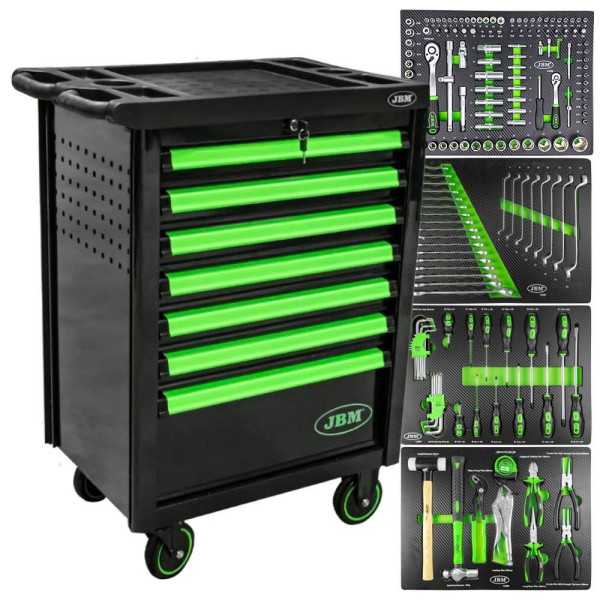 SERVANTE D OUTILS 7 TIROIRS - VERD