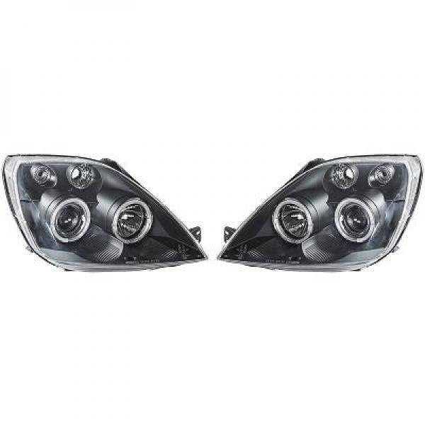 KIT PROJECTEUR DESIGN FIESTA. 02 08     KLARGLAS/SCHWARZ