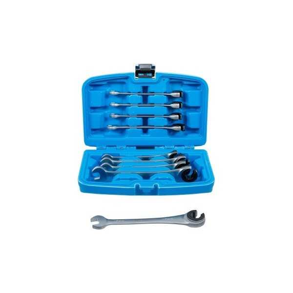 Jeu de clÃ©s mixtes Ã  cliquet ouvertes 8 17 mm 9 piÃ¨ces