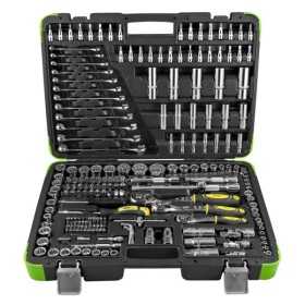 COFFRET Ã€ OUTILS 216 PIÃˆCES 12 PANS - CHROME