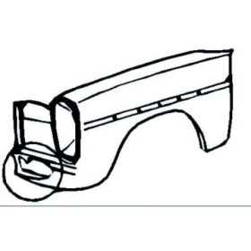 Aile GAUCHE W115. 73 76          AUCH COUPE`