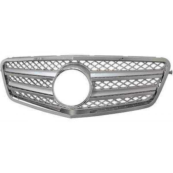 CALANDRE GRIL CPL. DB W212. 09 13         CHROM/SILBER