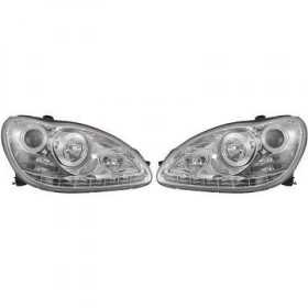 ENSEMBLE DE PHARES DESIGN W220. 02 05       KLARGLAS/CHROM