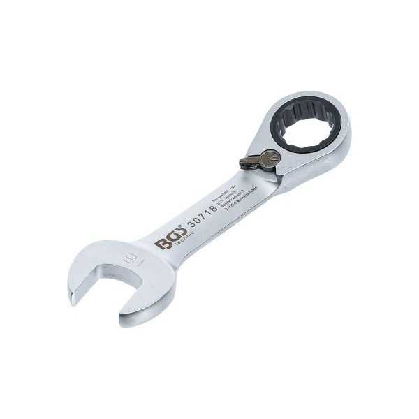 ClÃ© mixte Ã  cliquet courte rÃ©versible 18 mm