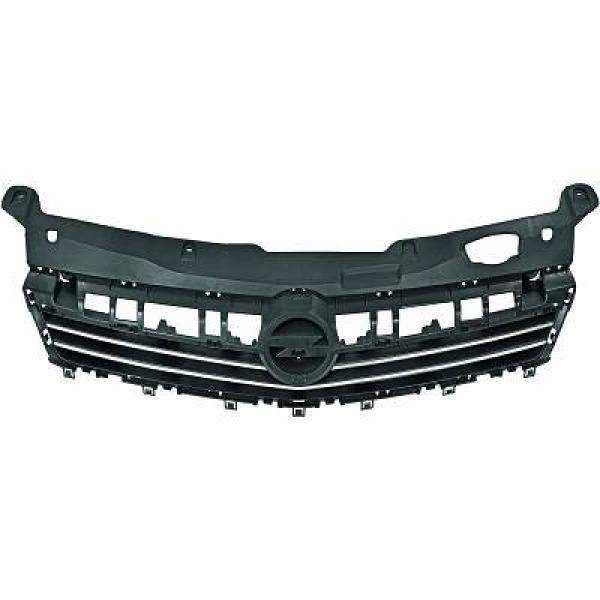 GRILLE AVANT ASTRA H. 07 09              SCHWARZ