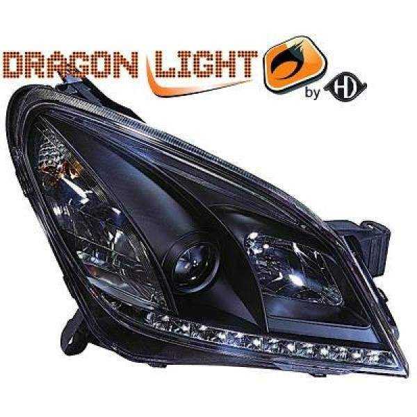 SET PROJECTEUR ASTRA H 04 09     KLARGLAS/SCHWARZ