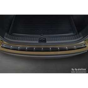 Protection de seuil arrière inox noir sur mesure pour Skoda Kodiaq ...