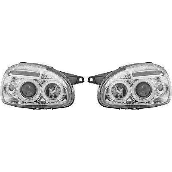 SET PROJECTEUR  CORSA. 93 00       CHROM KLARGLAS