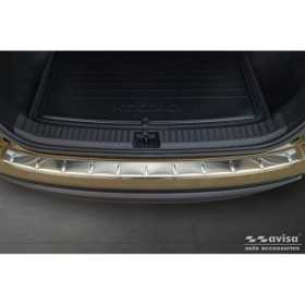 Protection de seuil arrière inox sur mesure pour Skoda Kodiaq II (P...